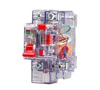 Helilyco Interruttori automatici in miniatura, unipolari, 6A, 10A, 16A, 20A, 25A, 32A, 40A, 50A, 63A, interruttore di dispersione pneumatico per montaggio su guida DIN (10A)