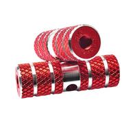 Helilyco Lega di alluminio per picchetti, 2 paia, lunghezza 70 mm, diametro interno 9 mm, mountain bike per bici e BMX, nero-arancione-blu