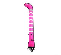 Helilyco Marcatore a forma di anguilla marina con strisce riflettenti per immersioni subacquee SMB, galleggiante gonfiabile in nylon, 1,5 m x 15 cm, giallo (1,5 m x 15 cm, rosa)