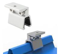 Helilyco Morsetto permanente della cucitura per il dispositivo d'angolo del supporto del tetto della lega di alluminio dei pannelli solari con progettazione di drenaggio per i supporti fotovoltaici di