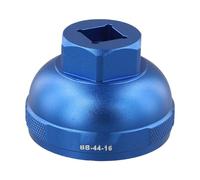 Helilyco Movimento Centrale Montagna Filettato Integrato in Lega di Alluminio per Bici per Smontaggio CNC Kit di Installazione con Chiave 5 Misure Compatibile BB-39-16/49-16, Blu