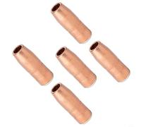 Helilyco N-A5818C Ugello di saldatura MIG in rame per Bernard Q Series e per Miller -250 Acculock S per torcia, compatibile con BTB e sistemi Clean Air (5 pezzi)