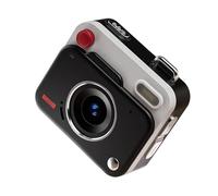 Helilyco per Mini fotocamera digitale retrò con sensore, video HD1080P da 8 MP, sensore da 1/1,7", per studenti e viaggiatori di design compatto 9,5 x 7,4 x 3,6 cm, marrone