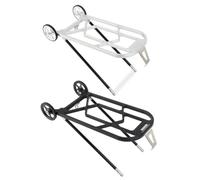 Helilyco Portapacchi posteriore in lega di alluminio CNC per Brompton e 3sixty United Trifold pieghevole leggero Cargo Mount nero