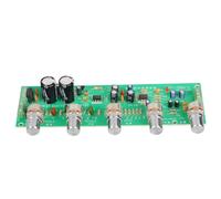 Helilyco Preamplificatore audio regolabile con controllo del tono per bassi, medi e alti, bilanciamento sinistro-destro, volume, kit fai da te PCB verde