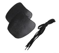 Helilyco Protezioni antinfortunistiche in pelle con lacci, anti-graffio, per uso industriale e sul posto di lavoro, confezione da 2, colore: nero