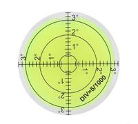 Helilyco Rotondo 60mm per bolla di livella a bolla, acrilico trasparente | Calibro per treppiede per fotocamera, bilancia elettronica e calibrazione roulotte