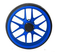 Helilyco Ruote piatte per carrello da golf con bordo a più raggi, pneumatici di ricambio in schiuma EVA per carrello da golf, robuste ruote anti foratura per carrello da golf (blu)