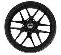 Helilyco Ruote piatte per carrello da golf con bordo a più raggi, pneumatici di ricambio in schiuma EVA per carrello da golf, robuste ruote anti foratura per carrello da golf (nero)