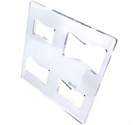 Helilyco Set di 3 modelli in acrilico trasparente a forma di farfalla, per lavorazione del legno, intarsi decorativi e rafforzare le crepe del legno (3)
