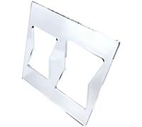 Helilyco Set di 3 modelli in acrilico trasparente a forma di farfalla, per lavorazione del legno, intarsi decorativi e rafforzare le crepe del legno (2)