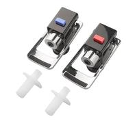 Helilyco Set di beccucci per raffreddamento dell'acqua con blocco di sicurezza per bambini, ricambio per rubinetto erogatore di acqua calda e fredda, coppia blu e rossa