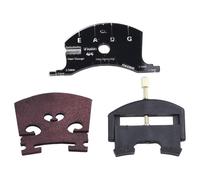 Helilyco Set di sollevatori e ponte per violino 4/4, in plastica e legno, per riparare in modo sicuro le corde, misurare l'altezza del ponte e raschiare la tastiera, 3 pezzi