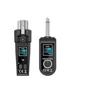 Helilyco Sistema Microfoni Wireless UHF 510C590 MHz, 30C50 m per Raggio, Frequenza 20 HzC20 kHz, 110 dB per Dinamico per Range, ABS Build, Musicisti ed Eventi Live