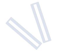 Helilyco Stencil pieghevole in silicone per parcheggio, riutilizzabile, 240 x 26 cm, guida flessibile per pittura fai da te e uso professionale, bianco, confezione da 2