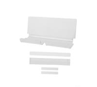 Helilyco Supporto per telefono a parete per tablet per ipad - Organizer per staffa in acrilico trasparente per strumenti per chitarra telecomando - bianco 18,7 cm (trasparente)