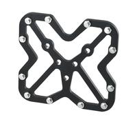 Helilyco Tacchetti adattatori per pedali per bicicletta per SPD per KEO Look, per convertitori di piattaforme in lega di alluminio CNC Road Mountain per bici, nero, 1 paio