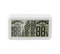 Helilyco Termometro 01 dell'igrometro HT683 per l'esposizione LCD di | Sensore ad alta precisione, ampio display trasparente, basso per allarme batteria, materiale ABS, montaggio a parete o