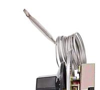 Helilyco Termostato capillare meccanico da 30 a 110 gradi, interruttore di temperatura regolabile da 250 V 16 A con sonda da 75 mm per riscaldamento del forno