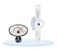 Helilyco Tester di salinità acrilica con scala chiara di facile lettura (E) | Misura il peso specifico e per ppt, ideale per serbatoi marini, design accurato a doppia scala, marcature chiare