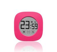 Helilyco Timer da cucina touch screen regolabile per studenti orologio conto alla rovescia silenzioso con grande display LCD, modalità conto alla rovescia e modalità orologio, plastica ABS, 78 x 78 x