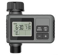 Helilyco Timer programmabile per irrigazione da giardino, per sistema di irrigazione automatico e manuale con ritardo della pioggia, frequenza regolabile, regolatore a batteria (11,5 mm)