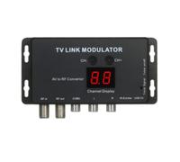 Helilyco TM70 UHF TV Link Modulatore AV a RF Converter Extender con display canale, nero