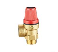 Helilyco Valvola limitatrice di pressione automatica 0,5 pollici per | 6 bar ad alta pressione, attacco da 1,9 cm, corpo in ottone, maniglie a calore estremo, grado industriale