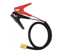 Helilyco XT90S per cavo a coccodrillo per batteria da 2,7 m Helilyco | Clip in rame, manicotti isolati in PVC, presa sicura, opzioni da 9 a 3,7 m, per centrali elettriche portatili