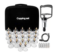 Helining Professionale Coppettazione Massaggio Set, 22 Pezzi Coppettazione Con Pompa a Vuoto, Cupping Therapy Kit, Coppettazione Su Tutto Il Corpo, Coppetta Anticellulite Set