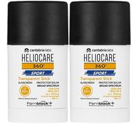 Heliocare 360° Sport Transparent Stick Set da 2 2x25 g Stick