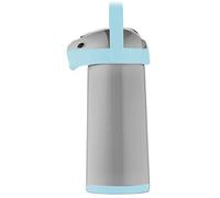 Helios Airpot Thermos a Pompa, Grigio/Azzurro, 1,9 Liter