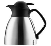 Helios Enduro Push-Caraffa sottovuoto in Acciaio Inox, 0,6 Litri, Inossidabile, Metallo, 0,6 l