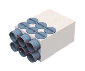 Helios FRS-VK 6-75/125 - Cassetta di distribuzione 6 x DN75, 1 x DN125 - 03846
