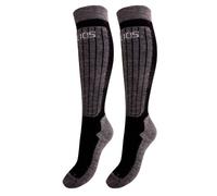 Helios Merino One 60, calze da sci, 2 paia, nero 35-38 Black