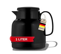 Helios Mondo - Caraffa sottovuoto, 1 l, Colore: Nero