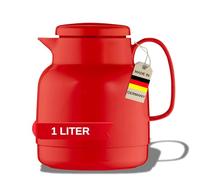 Helios Mondo - Caraffa termica in plastica, 1 litro, colore: Rosso