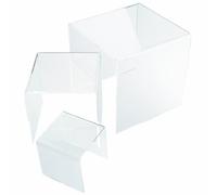 Helios - Scatole/ripiani decorativi, in acrilico, 3 pezzi