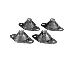 Helios SDD 3 Smorzatore di vibrazioni - per carico di compressione, Set da 4 pezzi - 01367