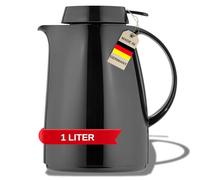 Helios Servitherm - Brocca sottovuoto, 1 litro, Colore: Nero