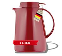Helios Servitherm - Caraffa sottovuoto, 1 l, Colore: Rosso