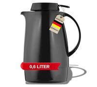 Helios Servitherm - Caraffa sottovuoto in plastica, plastica, Nero, 0,6 l