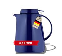 Helios Servitherm Thermos Blu Scuro, 0,3 l, Caldo per 6 Ore, Mantiene Le Bevande Calde e Fredde, Utilizzabile con Una Sola Mano, Design Robusto per caffè e tè