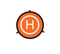 Helipad per drone da 55/80 cm, pieghevole, impermeabile, con chiodi e borsa per DJI Phantom 2/3/4, per Mini, Inspire 1, RC Quadcopter (80 cm)