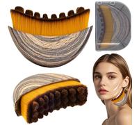 HELISAN Spazzola per contorno linfatico per il viso, spazzola per drenaggio linfatico, strumento per rassodare il viso, progettato ergonomicamente per adattarsi alla pelle con precisione, riduce il