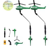 Helisoaker Helicopter Sprinkler,Helicopter Lawn Water Sprinkler, Garden Rotating Sprinkler, 2025 Rotating Helicopter Sprinkler for Efficient Lawn Irrigation and Backyard Cooling in Summer (2 PCS)