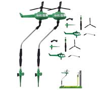 Helisoaker Helicopter Sprinkler, Helicopter Lawn Water Sprinkler, Lawn Sprinklers for Yard Rotary,360-Degree Water Irrigation Aircraft Garden Yard Landscape Decoration, Fun Lawns (2 PCS)