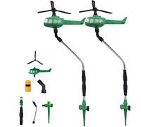 Helisoaker Helicopter Sprinkler, Lawn Water Propeller for Family Gardens, Rotating Helicopter Sprinkler for Lawn Irrigation, Outdoor Backyard Cooling(2 PCS)