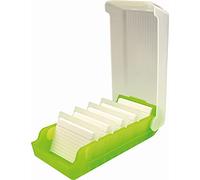 helit Beebox - Scatola per schede flash, formato A8, per 600 carte, colore: Verde lime