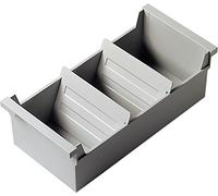 Helit Contenitore cartelle elicoidali H6201882 A6 orizzontale grigio chiaro appendibile impilabile